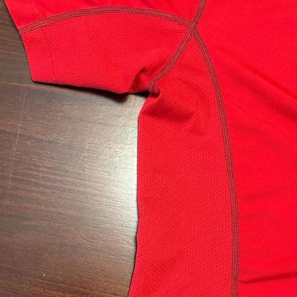 Nike Red Pro Combat T-Shirt - Picture 6 of 8